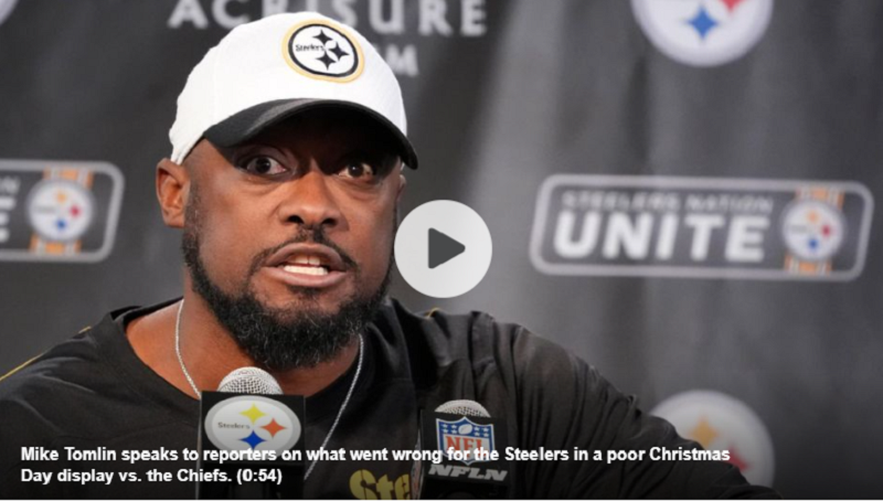 Tomlin, Steelers blunt as struggles continue in loss to Chiefs